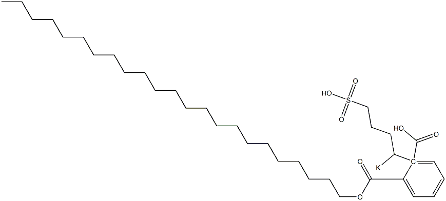 Phthalic acid 1-tricosyl 2-(1-potassiosulfobutyl) ester Structure