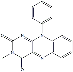 3-Methyl-10-phenyl-2,3,4,10-tetrahydropyrimido[4,5-b]quinoxaline-2,4-dione Structure