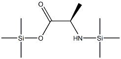 (R)-2-(Trimethylsilylamino)propanoic acid trimethylsilyl ester 구조식 이미지