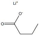 Butyric acid lithium salt Structure