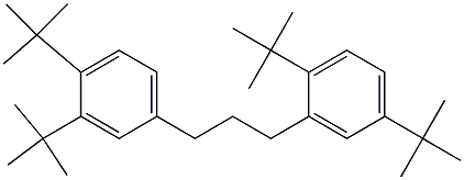 1-(2,5-Di-tert-butylphenyl)-3-(3,4-di-tert-butylphenyl)propane 구조식 이미지