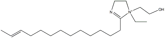 1-Ethyl-1-(2-hydroxyethyl)-2-(11-tridecenyl)-2-imidazoline-1-ium Structure