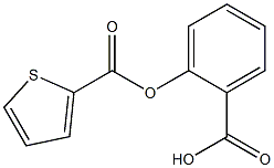 2-[(2-Thienylcarbonyl)oxy]benzoic acid 구조식 이미지