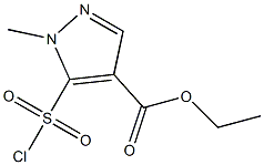 5-(Chlorosulfonyl)-1-methyl-1H-pyrazole-4-carboxylic acid ethyl ester Structure