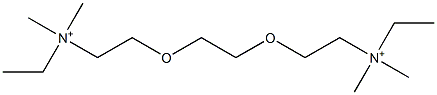 2,2'-[Ethylenebis(oxy)]bis(N-ethyl-N,N-dimethylethanaminium) 구조식 이미지