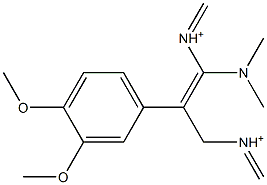 3-Dimethylamino-2-(3,4-dimethoxyphenyl)-2-propene-1-(dimethyliminium) Structure