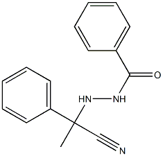 N'-(1-Cyano-1-phenylethyl)benzohydrazide 구조식 이미지