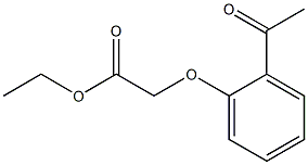 2-(2-Acetylphenoxy)acetic acid ethyl ester Structure