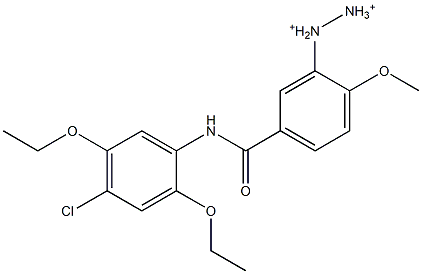 4-Methoxy-2',5'-diethoxy-4'-chloro-3-diazoniobenzanilide 구조식 이미지