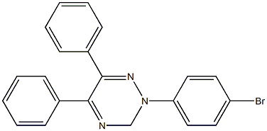 5,6-Diphenyl-2-(p-bromophenyl)-2,3-dihydro-1,2,4-triazine 구조식 이미지