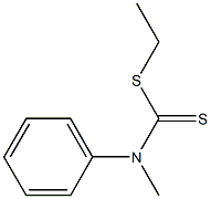 N-Methyl-N-(phenyl)dithiocarbamic acid ethyl ester 구조식 이미지