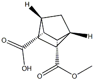 [1S,2S,3R,4R,(+)]-2-(Methoxycarbonyl)bicyclo[2.2.1]heptane-3-carboxylic acid 구조식 이미지