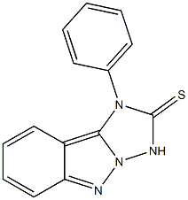 1-Phenyl-1H-[1,2,4]triazolo[1,5-b]indazole-2(3H)-thione Structure