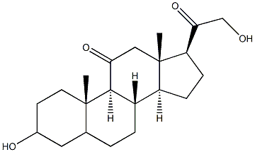 3,21-Dihydroxypregnane-11,20-dione Structure