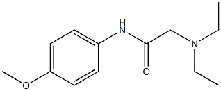 N-[4-Methoxyphenyl]-2-(diethylamino)acetamide 구조식 이미지