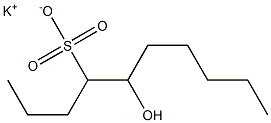 5-Hydroxydecane-4-sulfonic acid potassium salt Structure