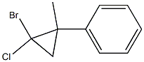 1-Bromo-1-chloro-2-methyl-2-phenylcyclopropane 구조식 이미지
