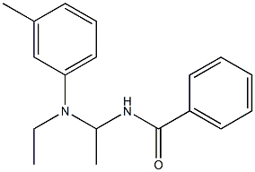 N-Ethyl-N-[1-(benzoylamino)ethyl]-3-methylaniline 구조식 이미지