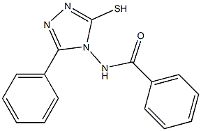 5-Phenyl-4-benzoylamino-4H-1,2,4-triazole-3-thiol Structure