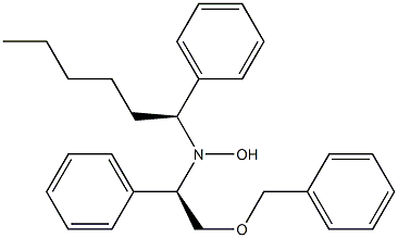 N-[(R)-2-Benzyloxy-1-phenylethyl]-N-[(1S)-1-phenylhexyl]hydroxylamine Structure