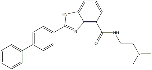 2-(4-Phenylphenyl)-N-[2-(dimethylamino)ethyl]-1H-benzimidazole-4-carboxamide Structure