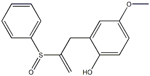 4-Methoxy-2-[2-(phenylsulfinyl)-2-propenyl]phenol 구조식 이미지