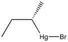 (+)-Bromo[(S)-sec-butyl] mercury(II) 구조식 이미지