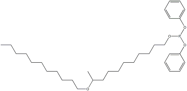 Phosphorous acid 10-(undecyloxy)undecyldiphenyl ester 구조식 이미지