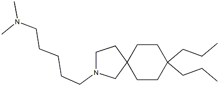 8,8-Dipropyl-2-(5-dimethylaminopentyl)-2-azaspiro[4.5]decane Structure