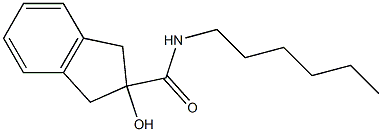 N-Hexyl-2-hydroxy-2-indanecarboxamide 구조식 이미지