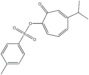 p-Toluenesulfonic acid 5-isopropyl-7-oxo-1,3,5-cycloheptatrienyl ester 구조식 이미지
