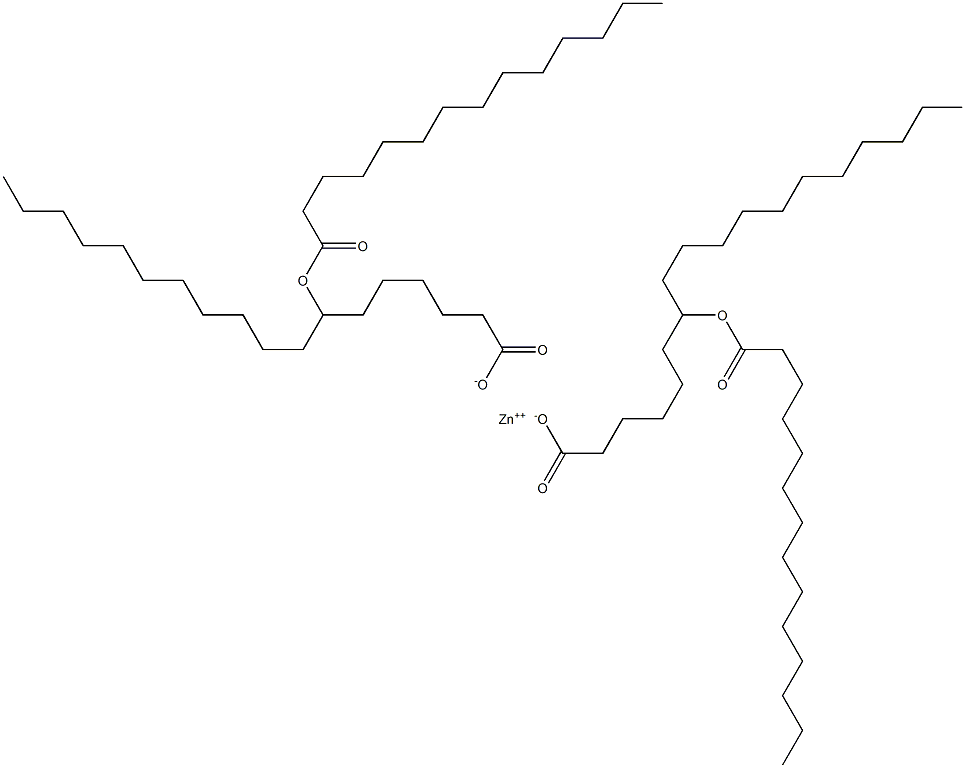 Bis(7-myristoyloxystearic acid)zinc salt 구조식 이미지