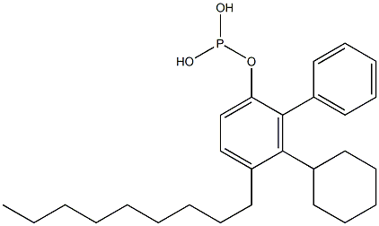 Phosphorous acid cyclohexylphenyl(4-nonylphenyl) ester 구조식 이미지