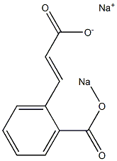 3-[2-(Sodiooxycarbonyl)phenyl]propenoic acid sodium salt Structure