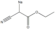 Sodiocyanoacetic acid ethyl ester 구조식 이미지