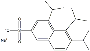 4,5,6-Triisopropyl-2-naphthalenesulfonic acid sodium salt Structure