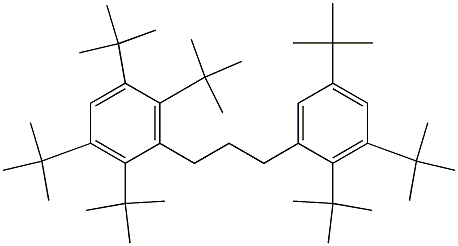 1-(2,3,5,6-Tetra-tert-butylphenyl)-3-(2,3,5-tri-tert-butylphenyl)propane 구조식 이미지