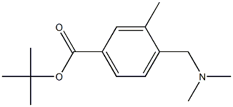 4-Dimethylaminomethyl-3-methylbenzoic acid tert-butyl ester 구조식 이미지
