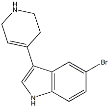 3-[(1,2,3,6-Tetrahydropyridin)-4-yl]-5-bromo-1H-indole 구조식 이미지