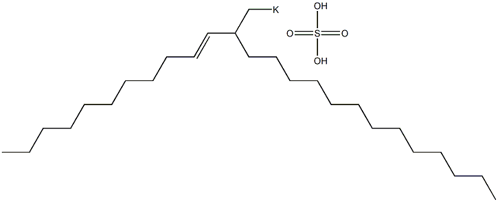 Sulfuric acid 2-(1-undecenyl)pentadecyl=potassium ester salt 구조식 이미지