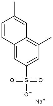 4,6-Dimethyl-2-naphthalenesulfonic acid sodium salt Structure