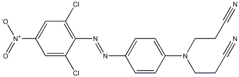 4-(2,6-Dichloro-4-nitrophenylazo)-N,N-di(cyanoethyl)aniline 구조식 이미지