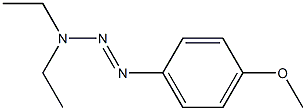 1-(4-Methoxyphenyl)-3,3-diethyltriazene 구조식 이미지