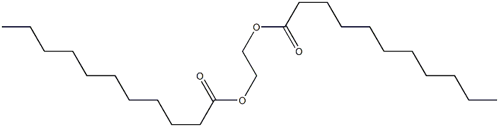 Diundecanoic acid 1,2-ethanediyl ester Structure