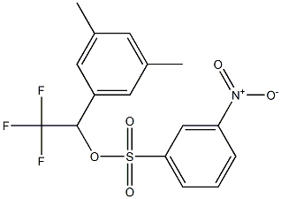 3-Nitrobenzenesulfonic acid 2,2,2-trifluoro-1-(3,5-dimethylphenyl)ethyl ester Structure