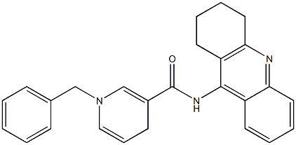 N-[(1,2,3,4-Tetrahydroacridin)-9-yl]-1,4-dihydro-1-benzylpyridine-3-carboxamide Structure