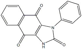 1-Phenyl-1H-naphth[2,3-d]imidazole-2,4,9(3H)-trione 구조식 이미지