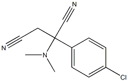 2-(4-Chlorophenyl)-2-(dimethylamino)butanedinitrile Structure