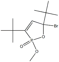 2-Methoxy-5-bromo-3,5-di-tert-butyl-2,5-dihydro-1,2-oxaphosphole 2-oxide 구조식 이미지