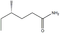 [S,(+)]-4-Methylhexanamide 구조식 이미지